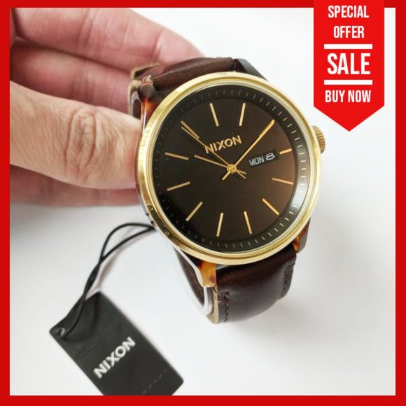 Nixon Other - 🔴NEW NIXON Leather Men's Watch - Sentry Luxe